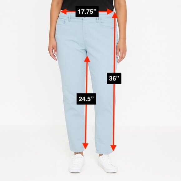 SALE Christopher Blue Light Blue Pants Size 14 - Picture 2 of 5